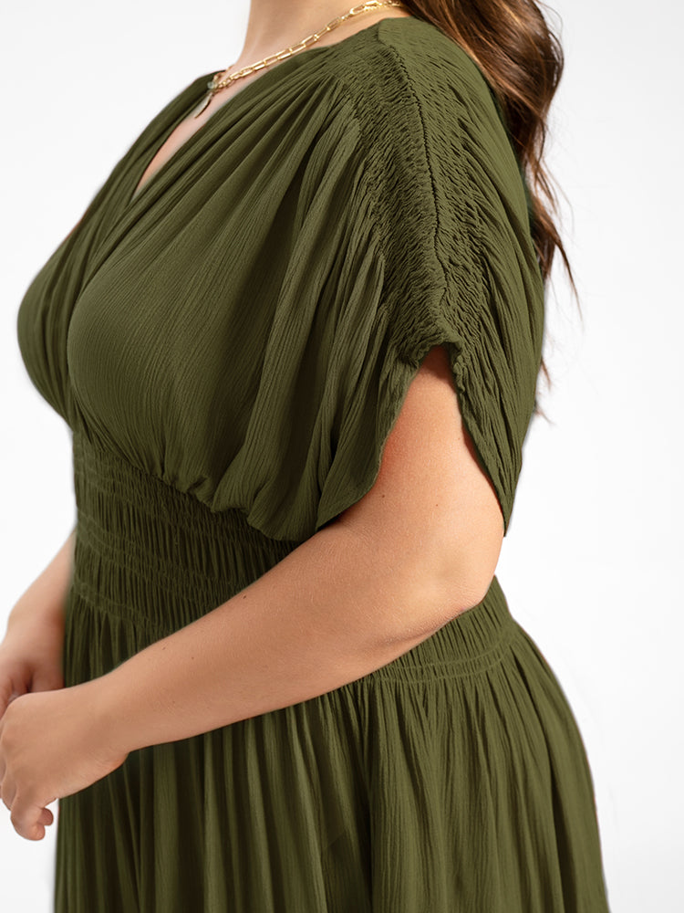 Seraphina V-Neck Curvy Maxi Dress