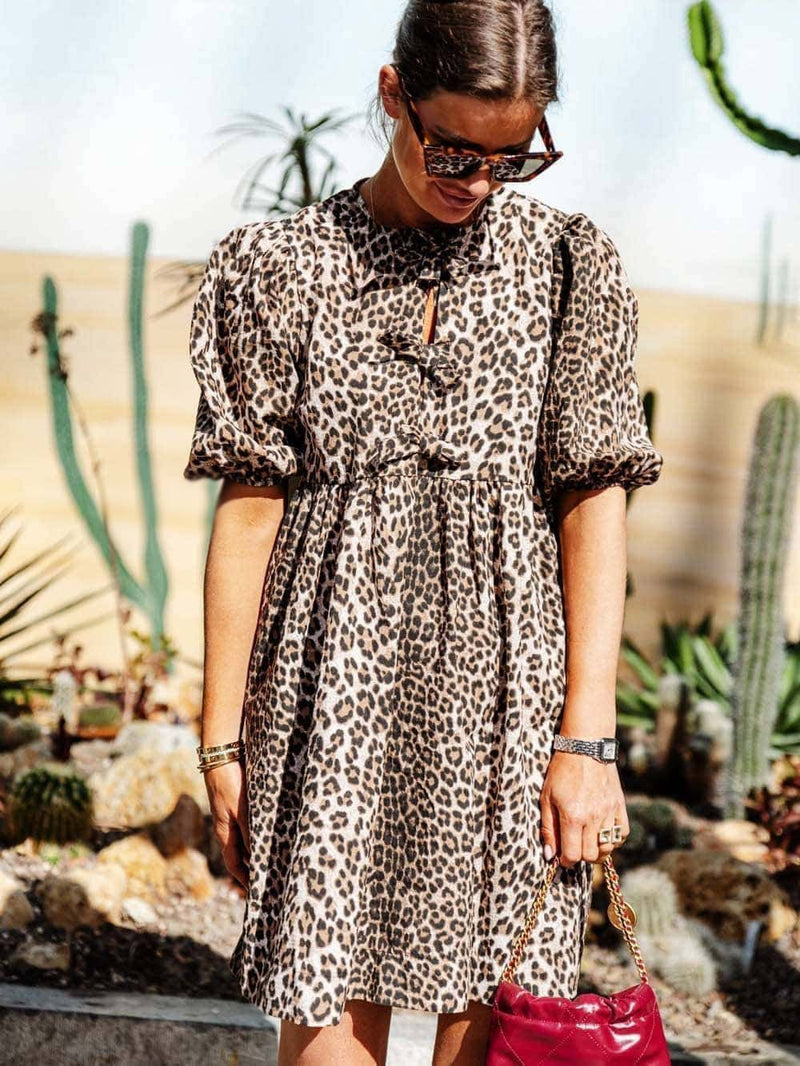 Leona Leopard Print Dress