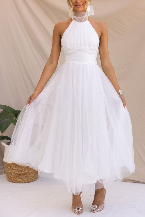 Timeless Halterneck Skirt Dress