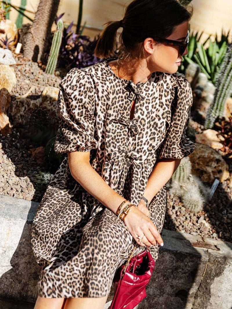 Leona Leopard Print Dress