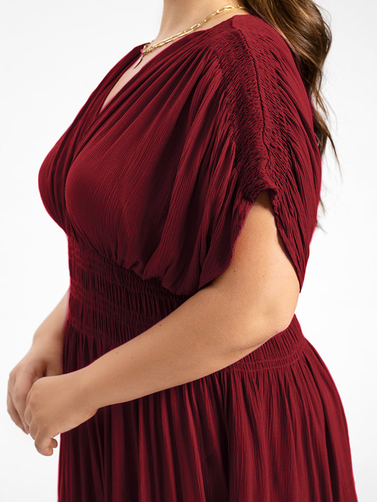 Seraphina V-Neck Curvy Maxi Dress