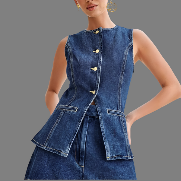 Avery Two-Piece Denim Set