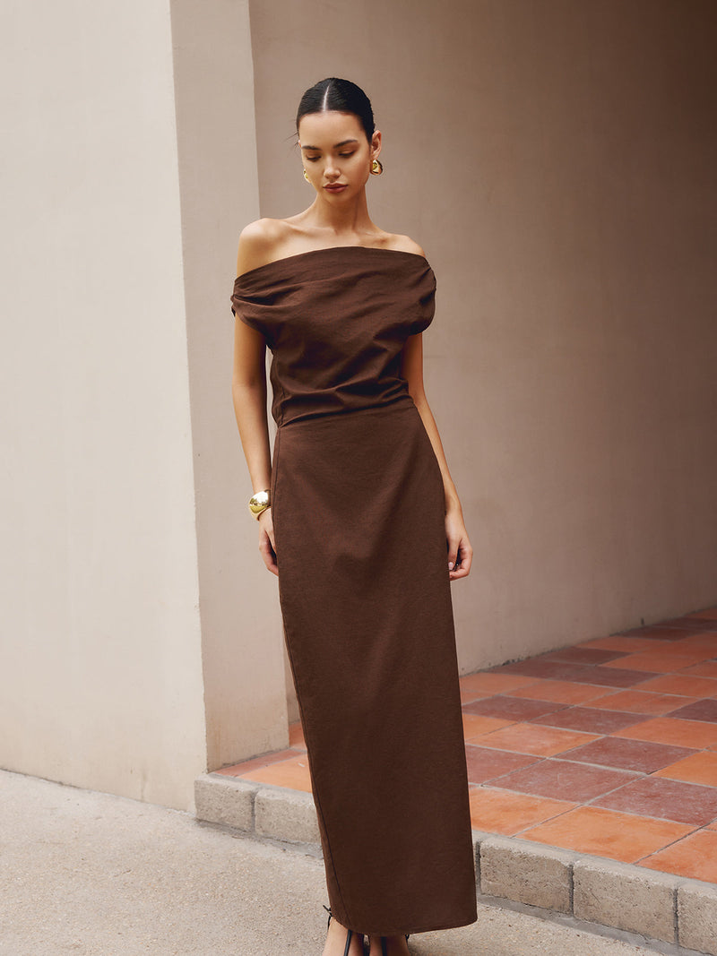 Sofia Asymmetrical Maxi Dress