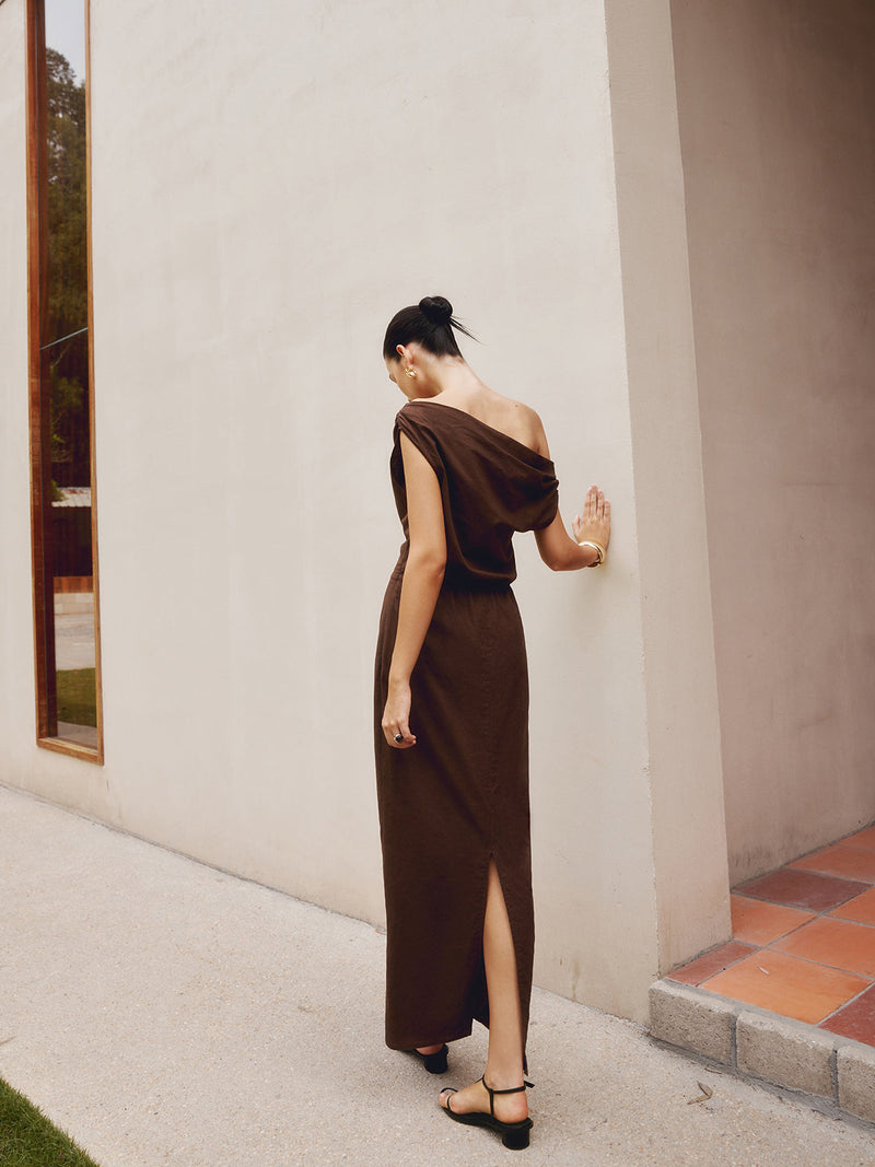 Sofia Asymmetrical Maxi Dress