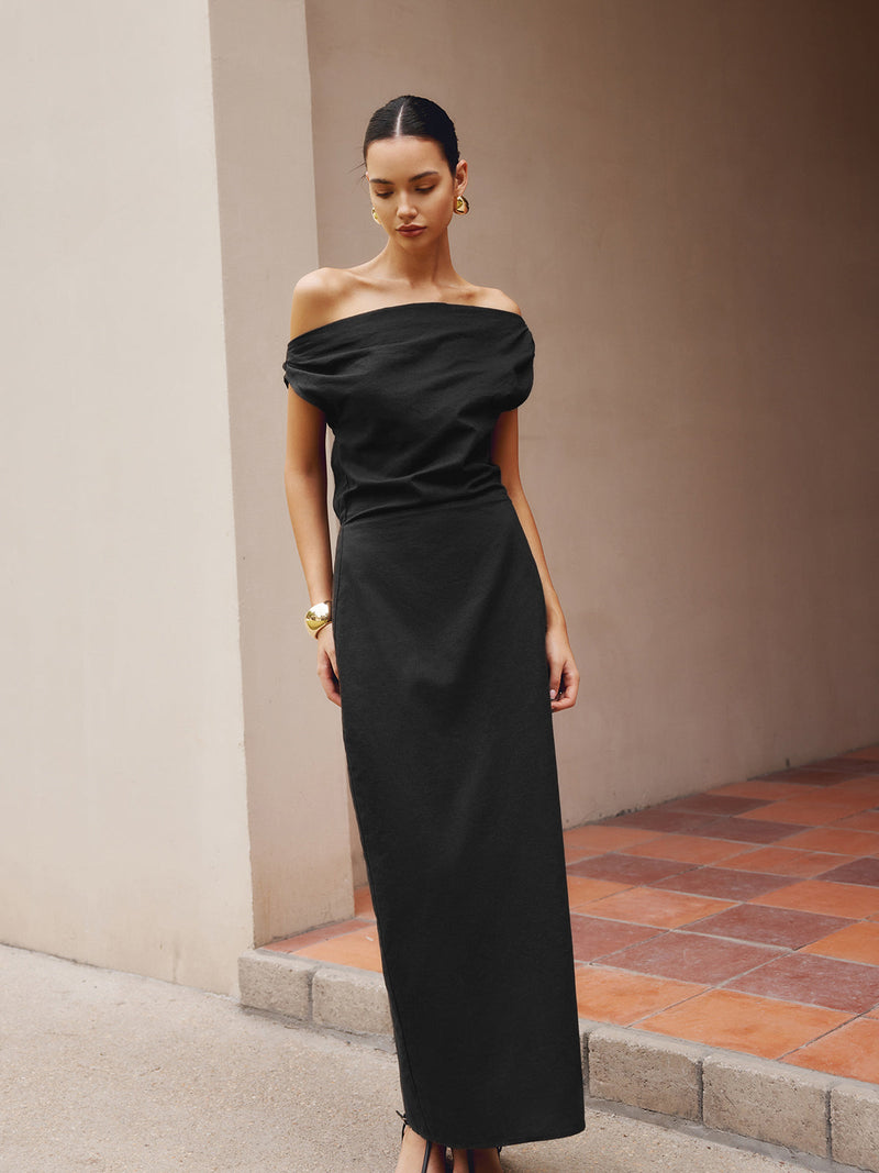 Sofia Asymmetrical Maxi Dress