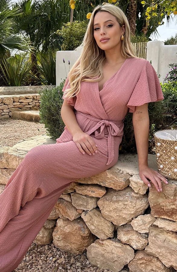 Chic Tie Waist Jumpsuit