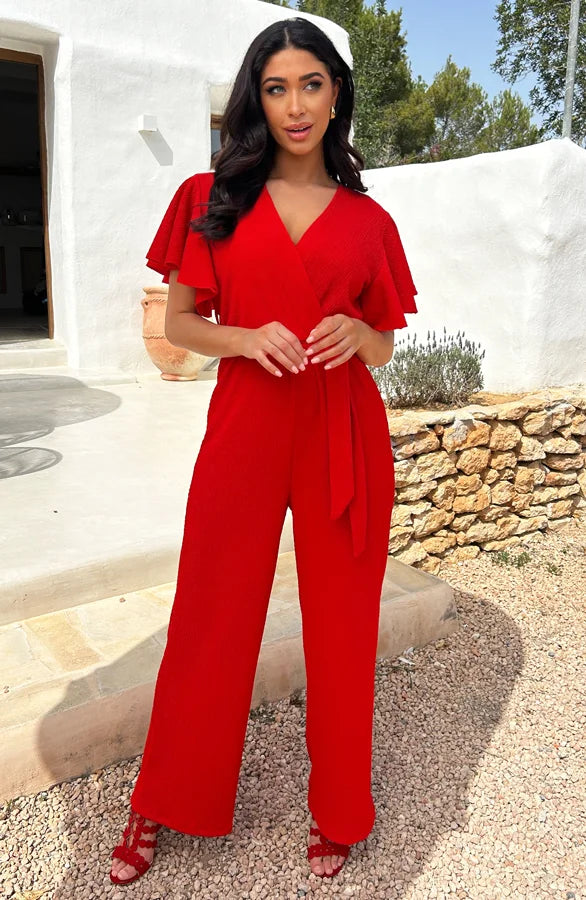 Chic Tie Waist Jumpsuit