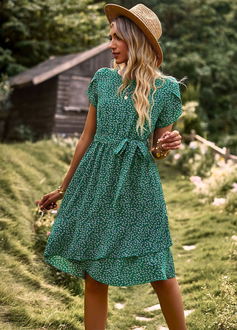 Leah Chic Print Dress