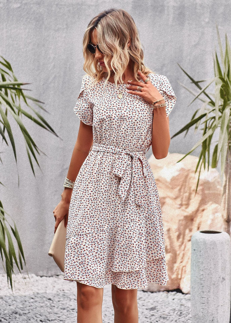 Leah Chic Print Dress