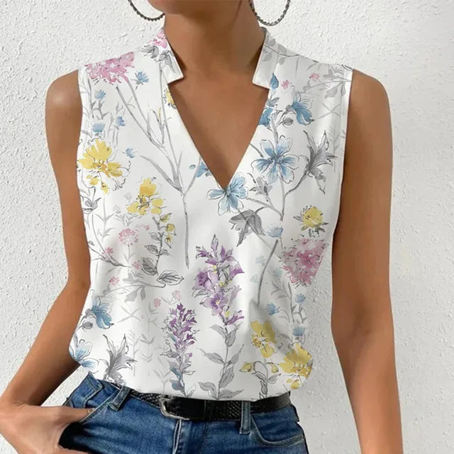 Chic Sleeveless Blouse