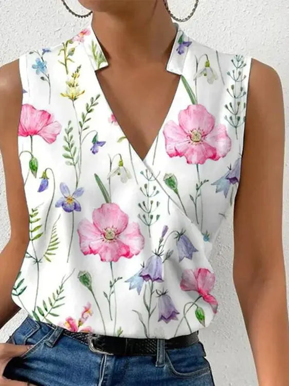 Chic Sleeveless Blouse