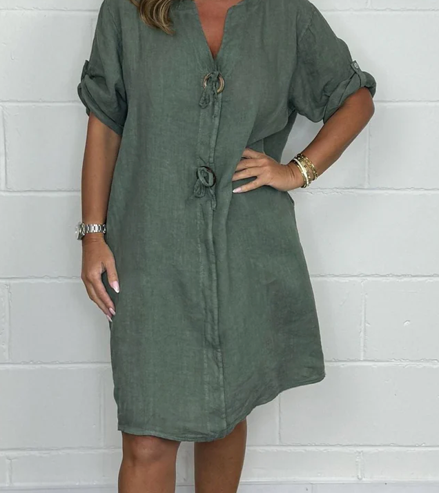 Sophie Button Tunic Dress