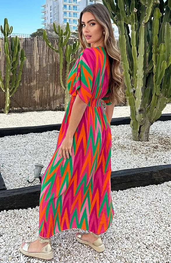 Luna Printed Maxi Dress