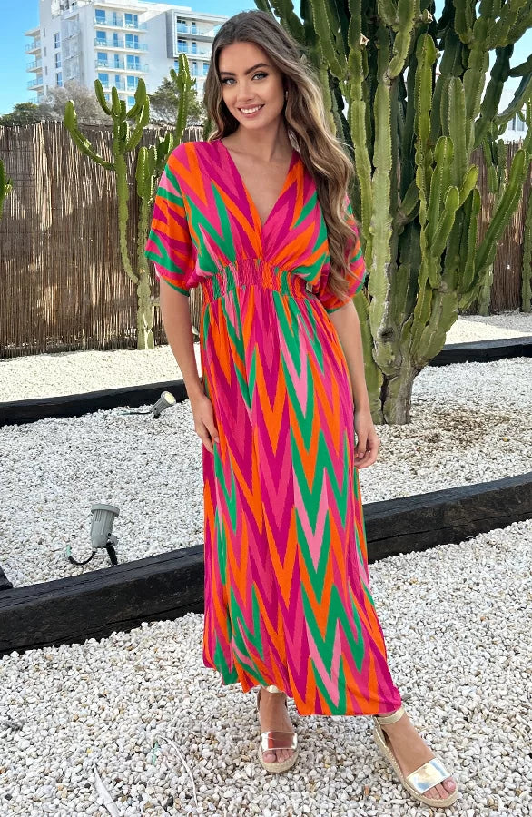 Luna Printed Maxi Dress