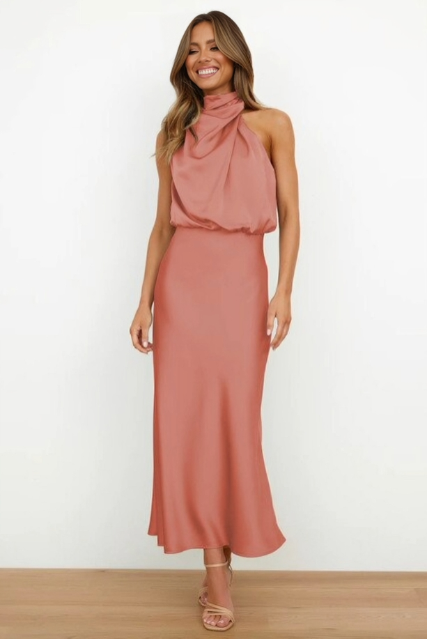 Halterneck Glamarous Long Dress