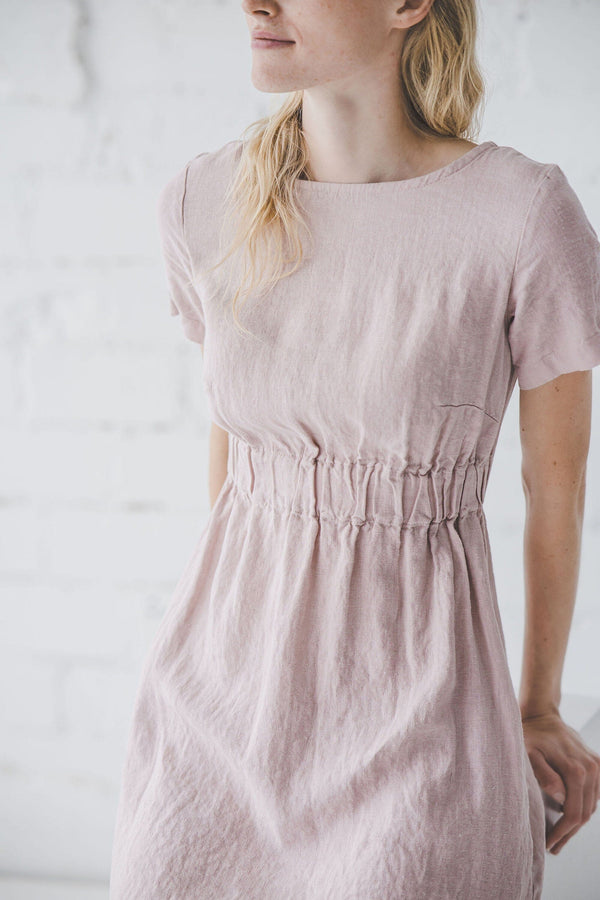 Summer Linen Dress with Pockets