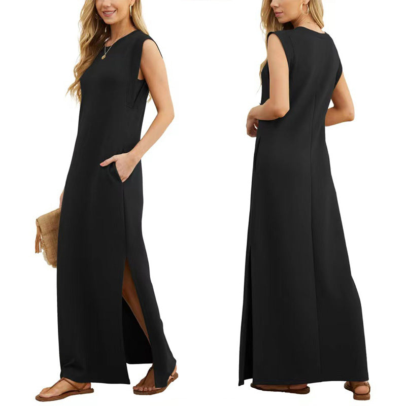 Mila Round Neck Maxi Dress