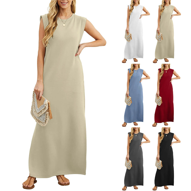 Mila Round Neck Maxi Dress