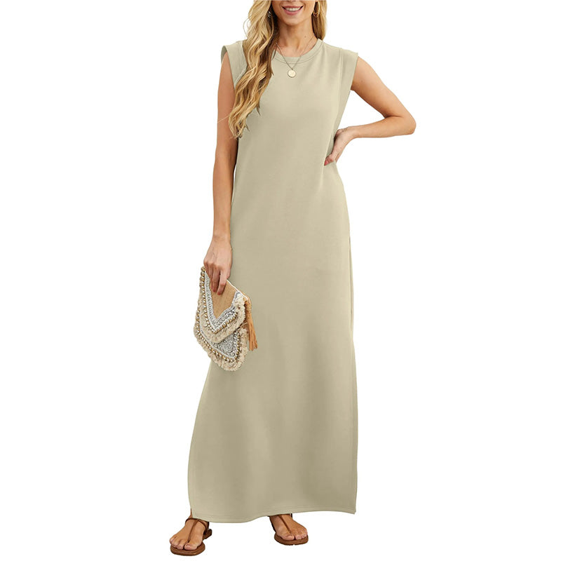 Mila Round Neck Maxi Dress