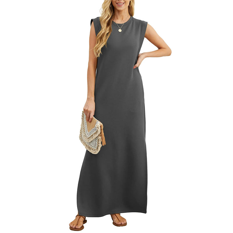 Mila Round Neck Maxi Dress