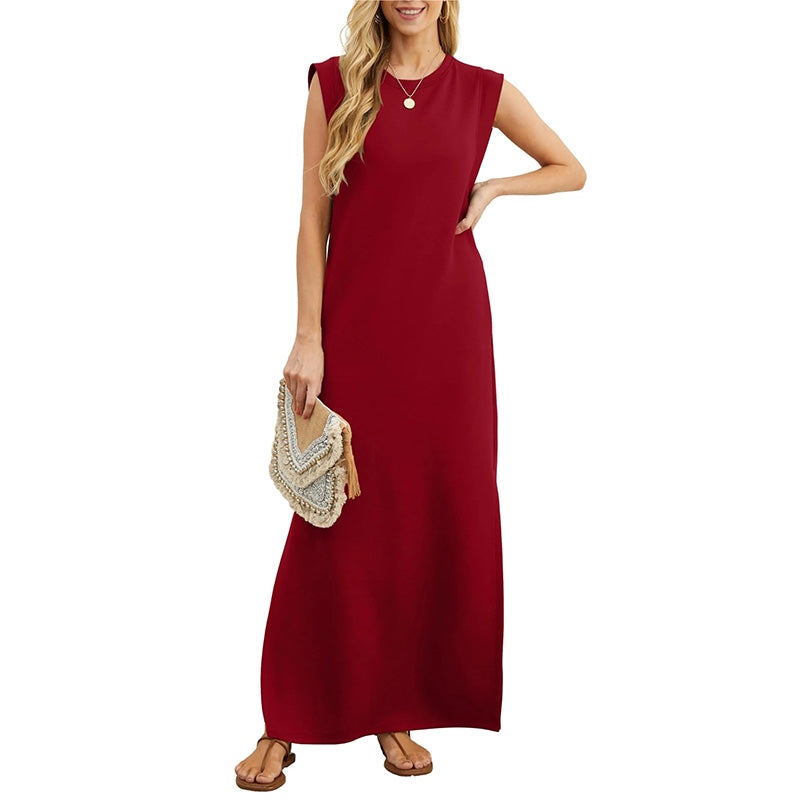 Mila Round Neck Maxi Dress