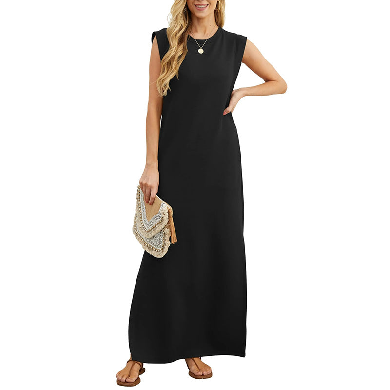 Mila Round Neck Maxi Dress