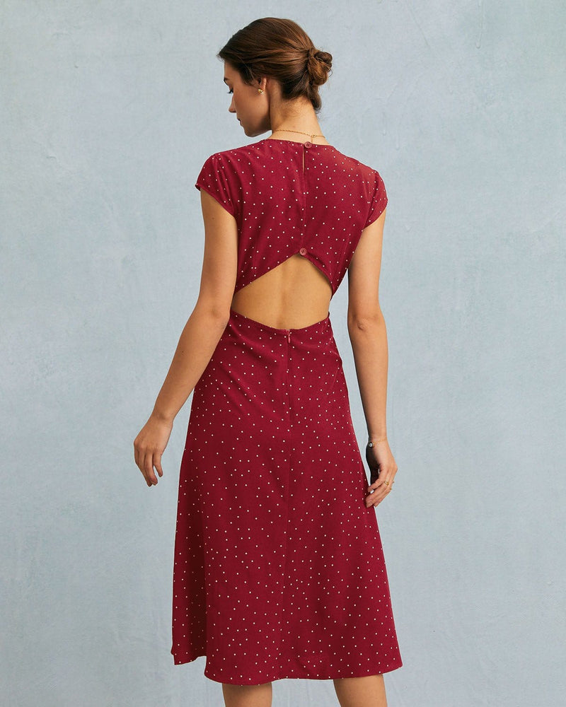 Amelia Polka Dot Midi Dress