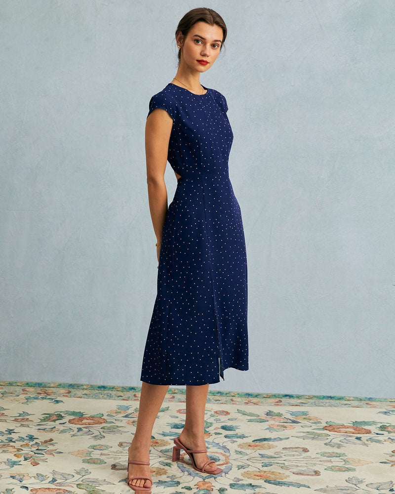 Amelia Polka Dot Midi Dress